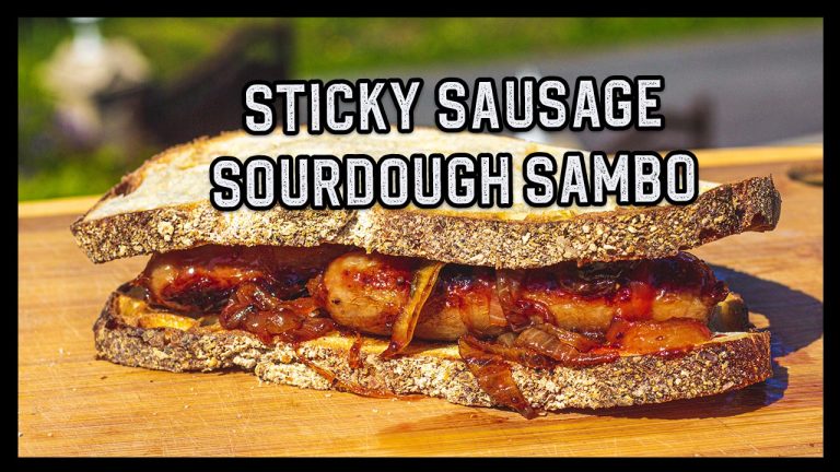Mayo Sticky Sausage Sourdough Sambo